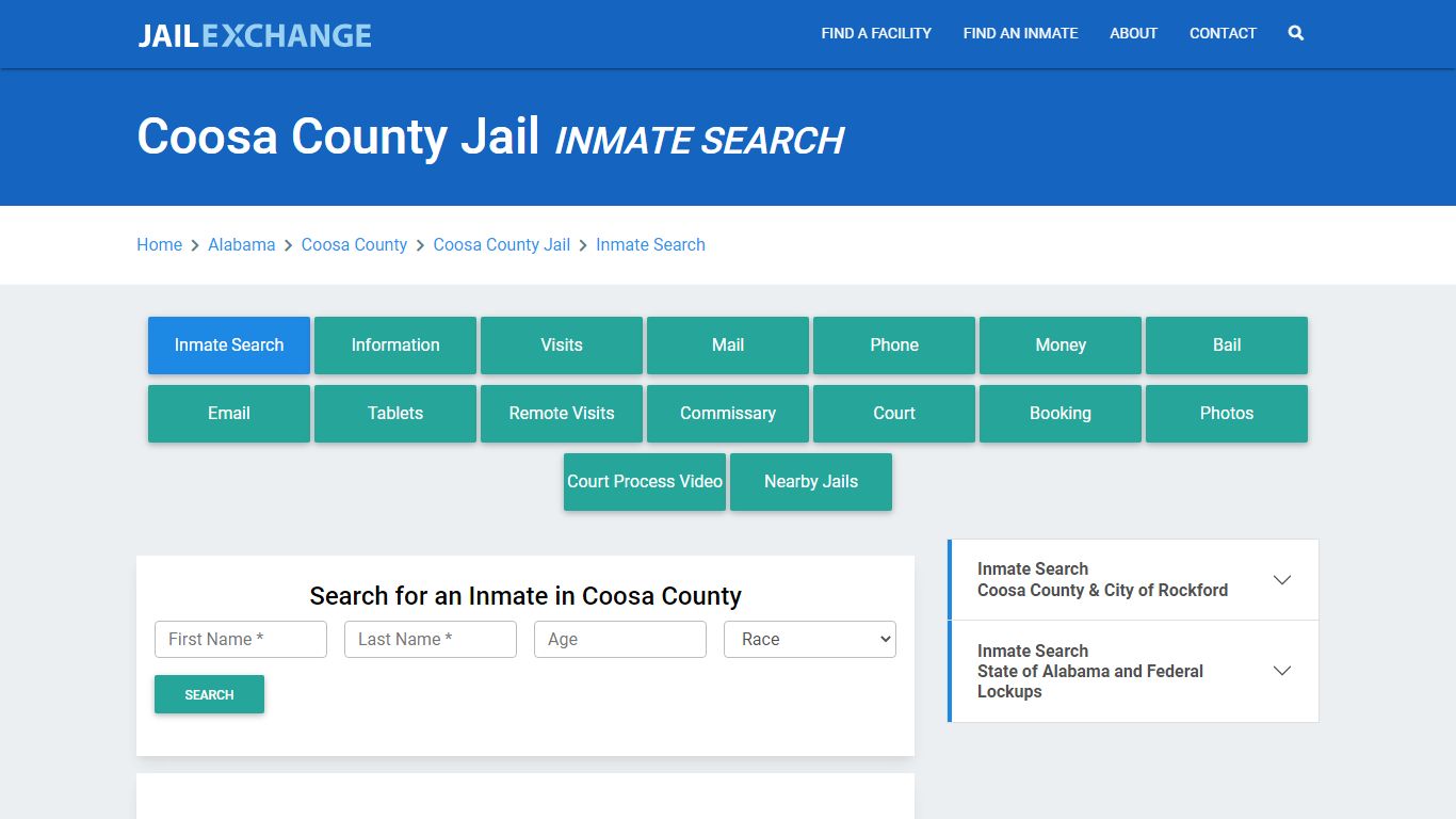 Coosa County Jail, AL Inmate Search: Roster & Mugshots