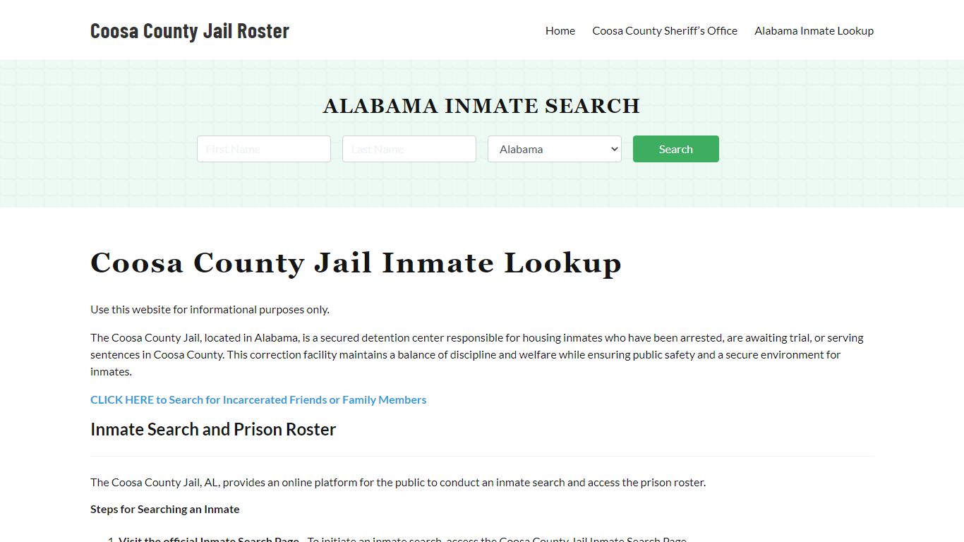 Coosa County Sheriff Michael Howell - Rockford, Alabama